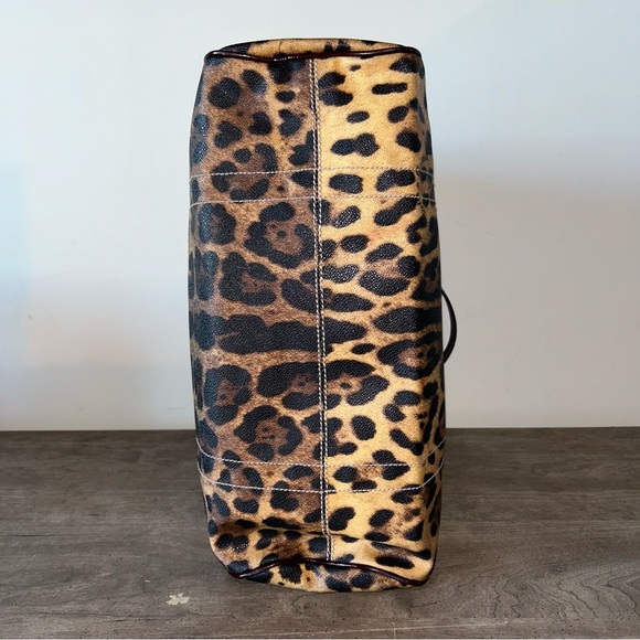 Dolce & Gabbana Miss Easy Way Leopard Print Shopper Tote 2000's **RARE FIND - Picture 14 of 15